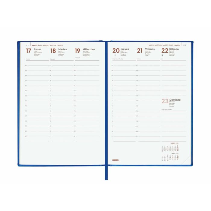 Agenda Finocam DYNAMIC LONDON Y10 Azul A5 14 x 20,4 cm 2025 3