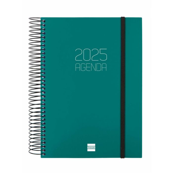 Agenda Finocam OPAQUE Verde A5 15,5 x 21,2 cm 2025 1