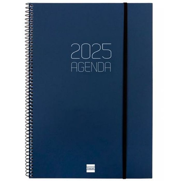 Finocam Agenda Anual Opaque Espiral E40-210x297 mm Svh Azul 2025