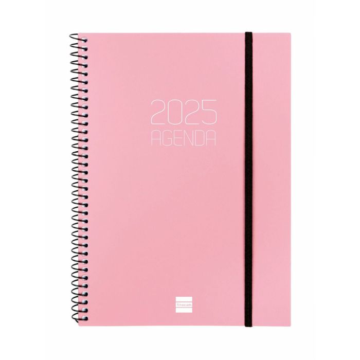 Agenda Finocam OPAQUE Rosa A5 15,5 x 21,2 cm 2025 1