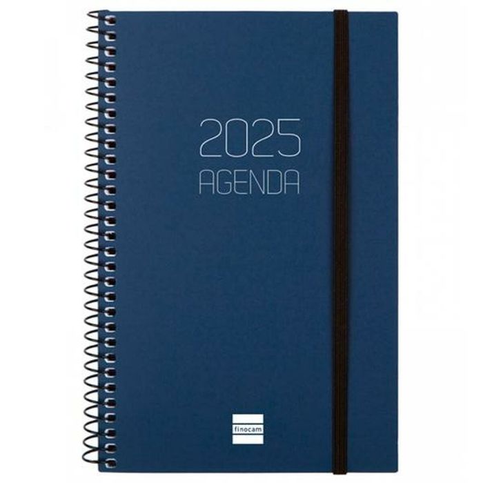 Finocam Agenda Anual Opaque Espiral E5-117x181 mm Svh Azul 2025