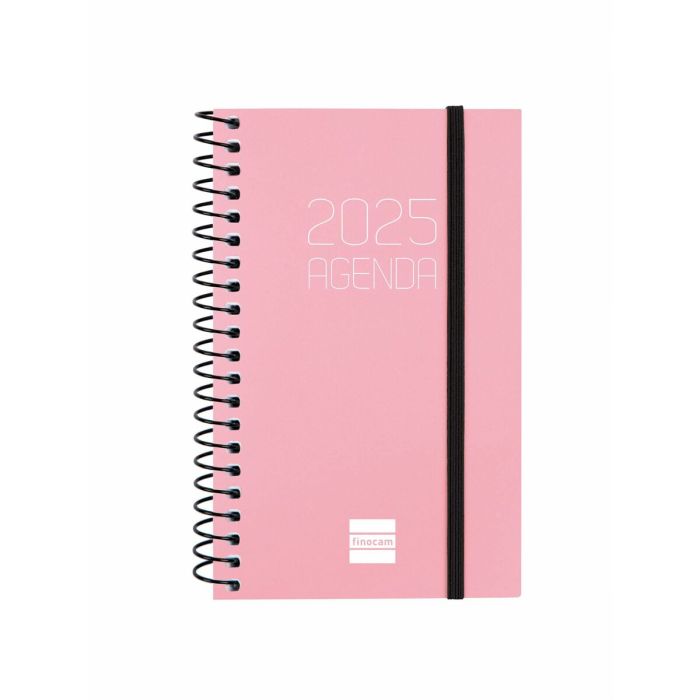 Agenda Finocam OPAQUE Rosa Mini 7,9 x 12,7 cm 2025 1