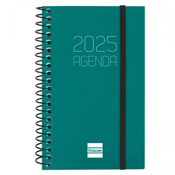 Finocam Agenda Anual Opaque Espiral E3-79x127 mm Svh Verde 2025