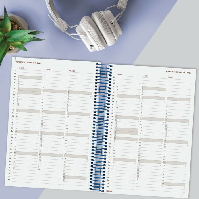 Agenda Finocam YEAR Azul 16,5 x 24,2 cm 2025 3