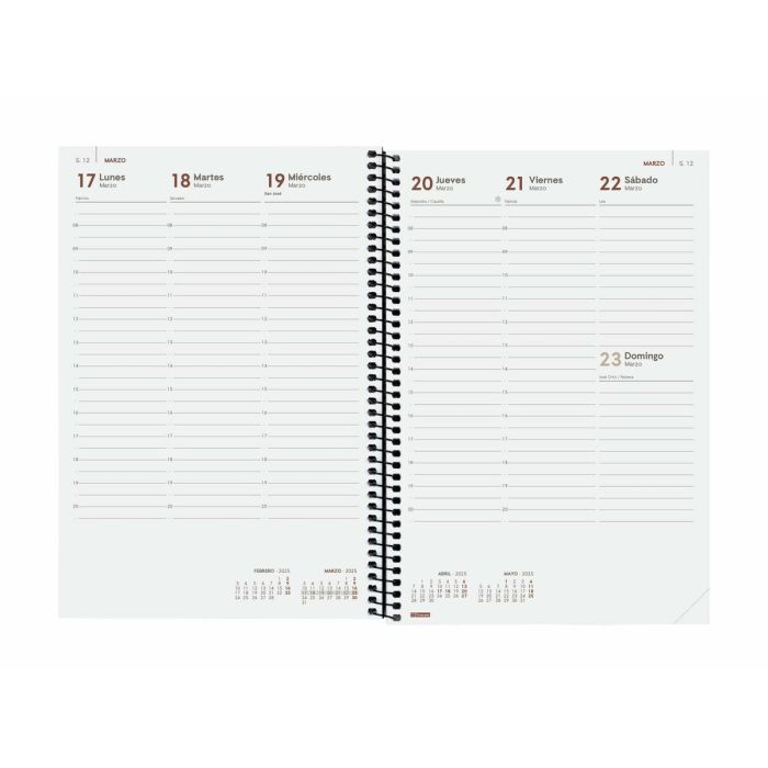 Agenda Finocam YEAR Negro 16,5 x 24,2 cm 2025 2