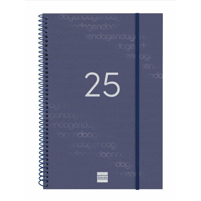 Finocam Agenda Anual Year Espiral E11-165x242 mm Svv Azul 2025