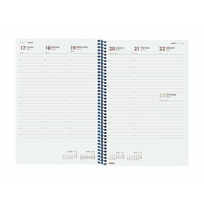 Agenda Finocam YEAR E-11 Azul 16,5 x 24,2 cm 2025 2