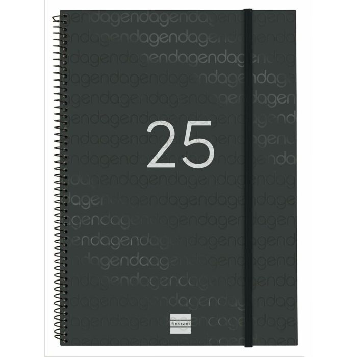 Agenda Finocam YEAR Negro A4 21 x 29,7 cm 2025 6