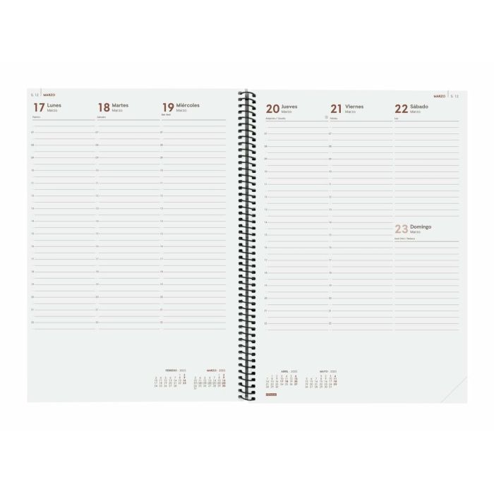 Agenda Finocam YEAR Negro A4 21 x 29,7 cm 2025 2