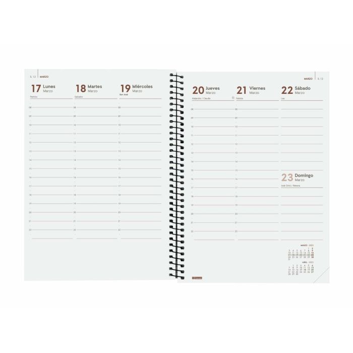 Agenda Finocam YEAR Negro A5 15,5 x 21,2 cm 2025 2