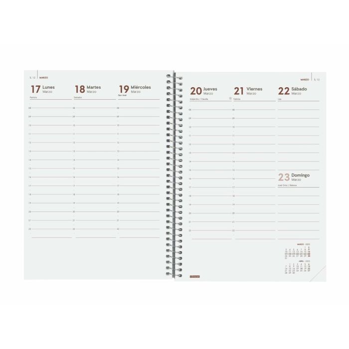 Agenda Finocam YEAR Rojo A5 15,5 x 21,2 cm 2025 2