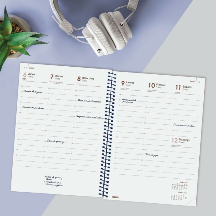 Agenda Finocam YEAR Azul A5 15,5 x 21,2 cm 2025 4