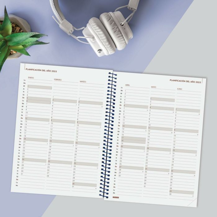 Agenda Finocam YEAR Azul A5 15,5 x 21,2 cm 2025 3