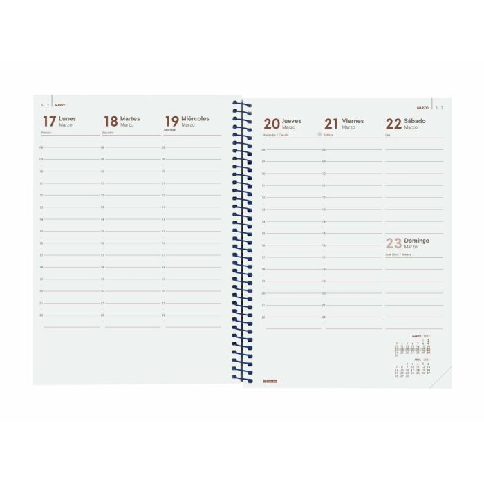 Agenda Finocam YEAR Azul A5 15,5 x 21,2 cm 2025 2