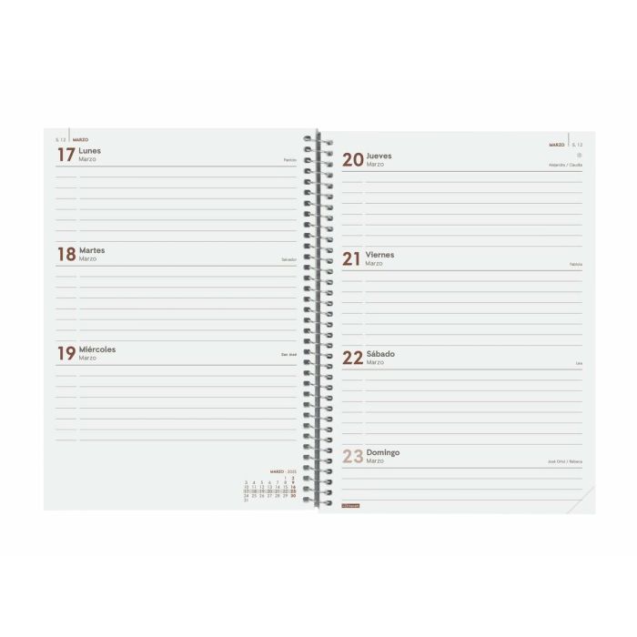 Agenda Finocam YEAR Rojo A5 15,5 x 21,2 cm 2025 2