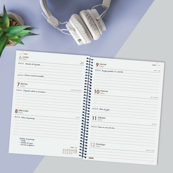 Agenda Finocam YEAR Azul A5 15,5 x 21,2 cm 2025 4