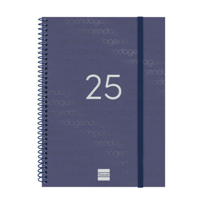 Finocam Agenda Anual Year Espiral E10-155x212 mm Svh Azul 2025