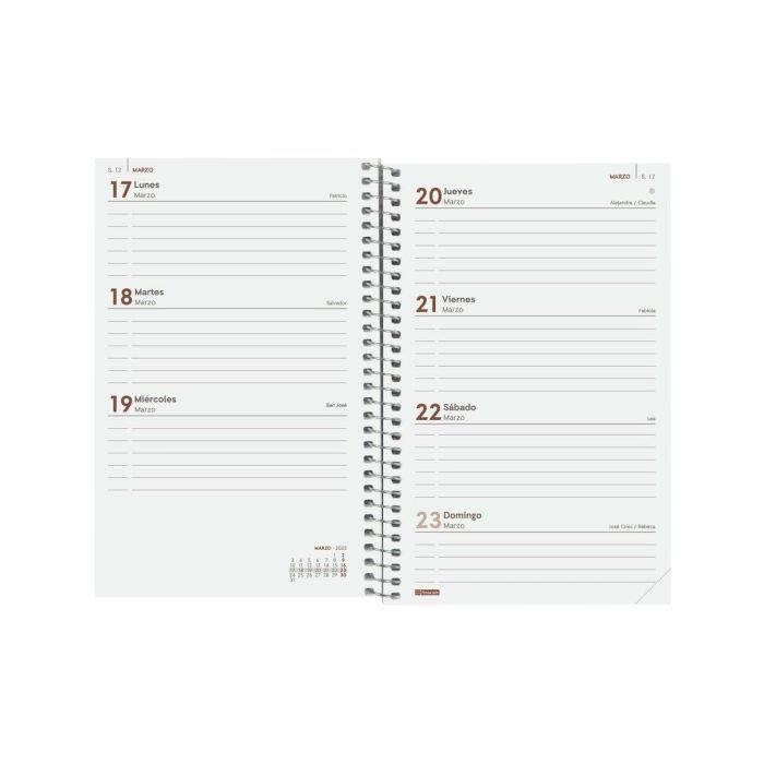 Agenda Finocam YEAR Rojo 11,7 x 18,1 cm 2025 2