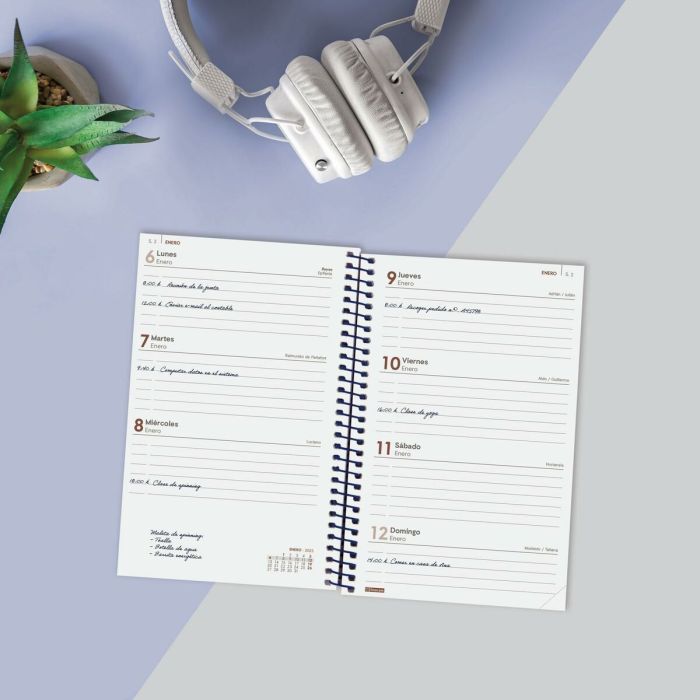 Agenda Finocam YEAR Azul 11,7 x 18,1 cm 2025 4