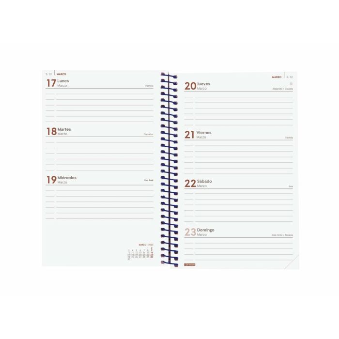 Agenda Finocam YEAR Azul 11,7 x 18,1 cm 2025 2