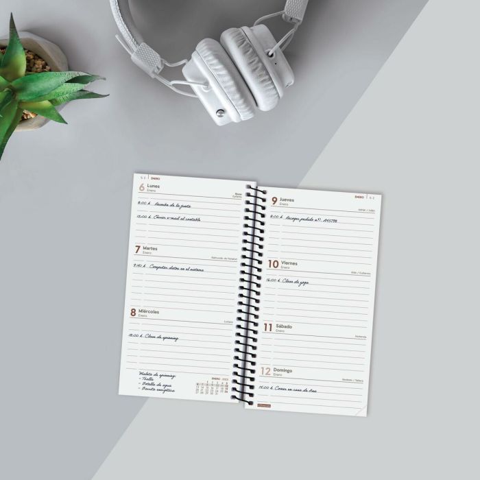 Agenda Finocam YEAR Negro Mini 9,4 x 17,1 cm 2025 4