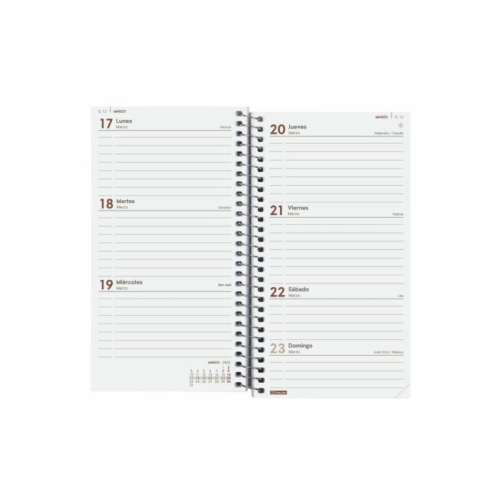 Agenda Finocam YEAR Rojo Mini 9,4 x 17,1 cm 2025 2