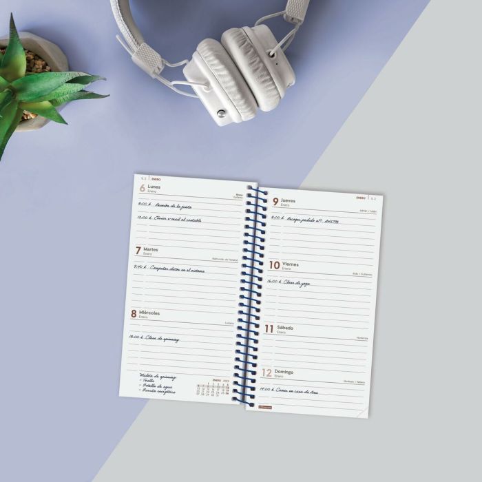 Agenda Finocam YEAR Azul Mini 9,4 x 17,1 cm 2025 4