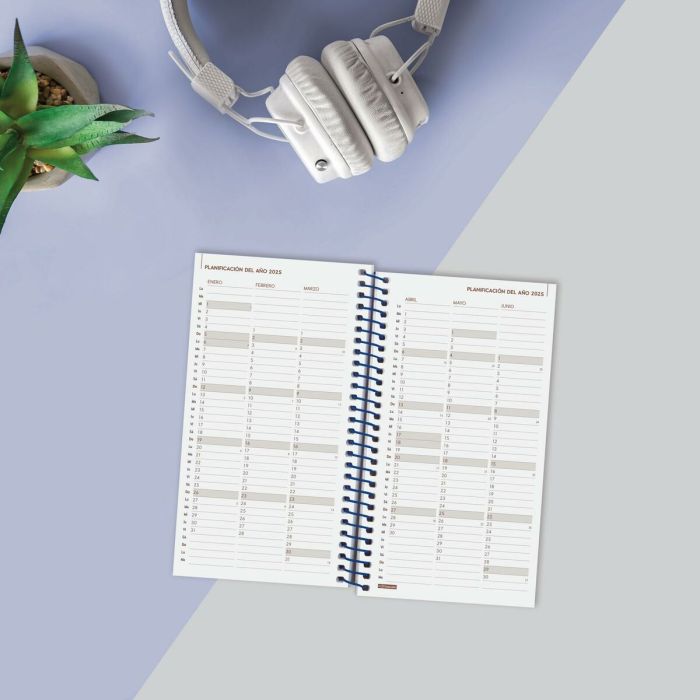 Agenda Finocam YEAR Azul Mini 9,4 x 17,1 cm 2025 3