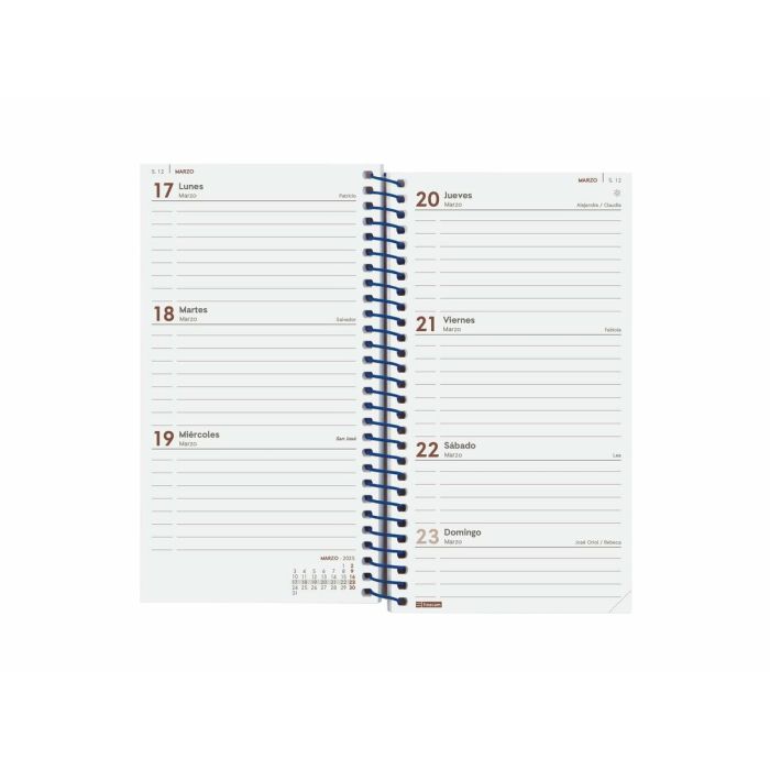 Agenda Finocam YEAR Azul Mini 9,4 x 17,1 cm 2025 2