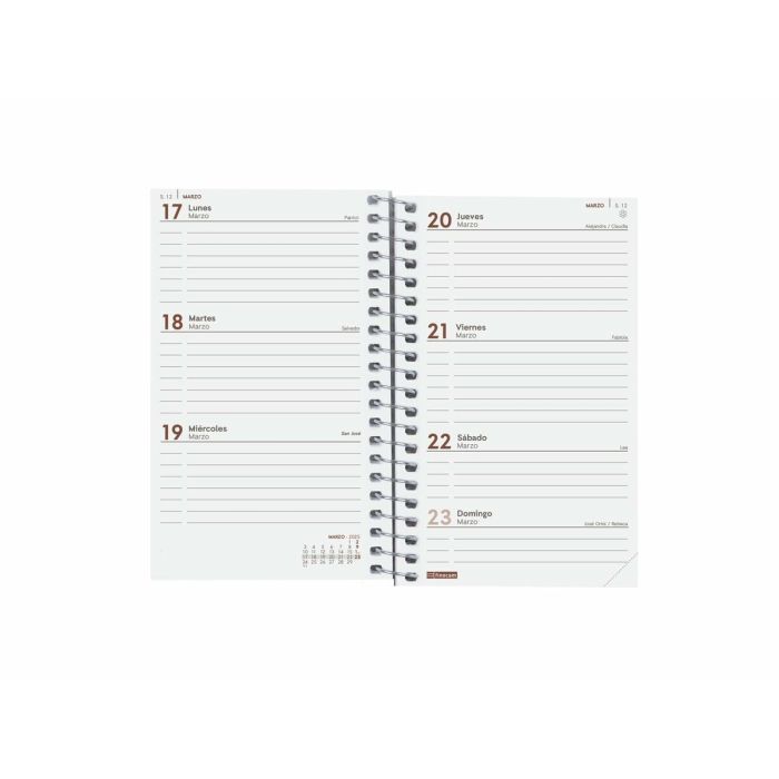 Agenda Finocam YEAR Rojo Mini 7,9 x 12,7 cm 2025 2