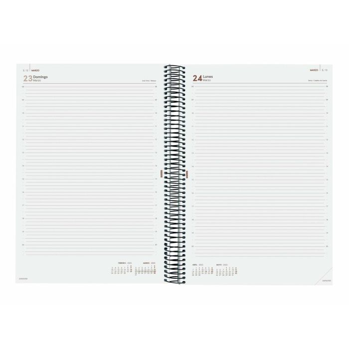 Agenda Finocam YEAR Negro A4 21 x 29,7 cm 2025 2