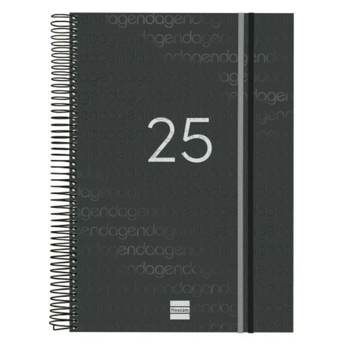 Finocam Agenda Anual Year Espiral E40-210x297 mm 1Dp Negro 2025