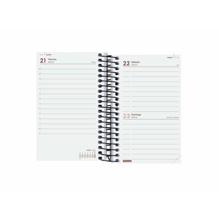 Agenda Finocam YEAR Negro Mini 7,9 x 12,7 cm 2025 2