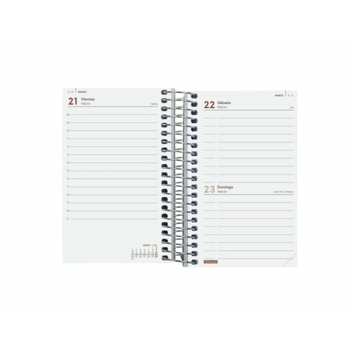 Agenda Finocam YEAR Rojo Mini 7,9 x 12,7 cm 2025 2