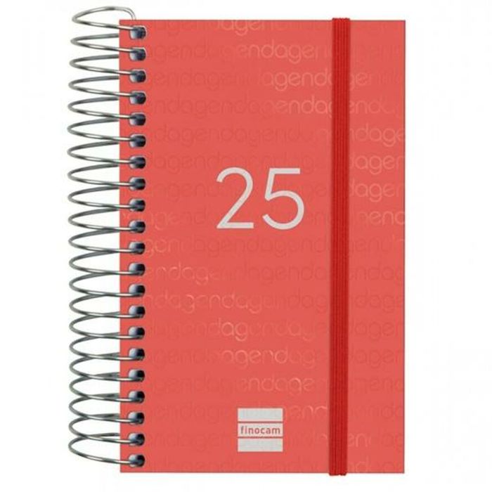 Finocam Agenda Anual Year Espiral E3-79x127 mm 1Dp Rojo 2025