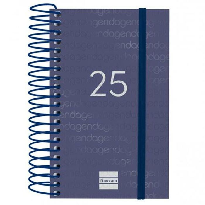 Finocam Agenda Anual Year Espiral E3-79x127 mm 1Dp Azul 2025