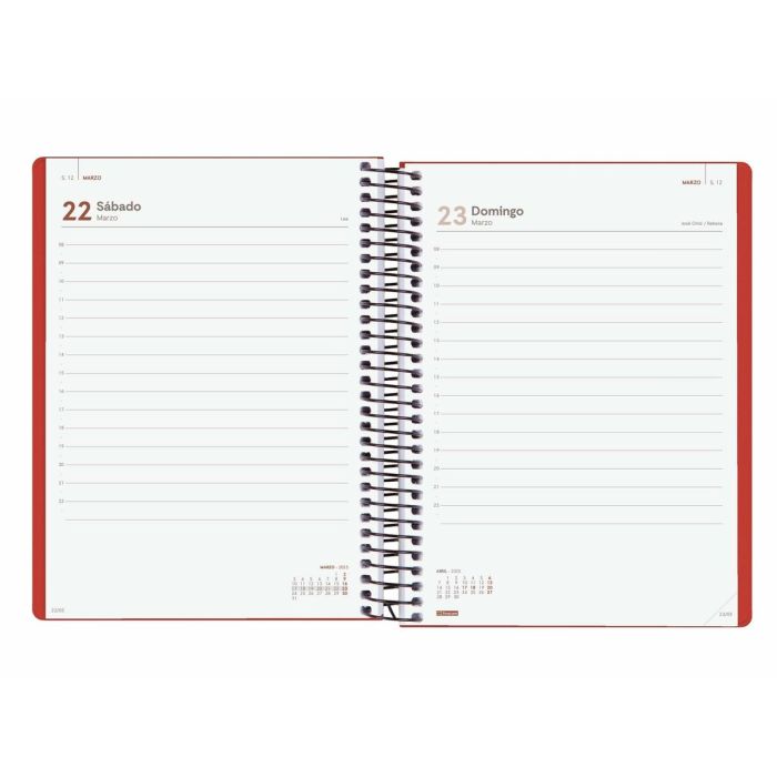 Agenda Finocam MY E10 Rojo A5 15,5 x 21,2 cm 2025 3