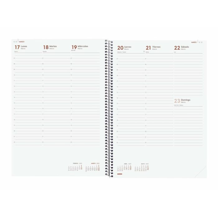 Agenda Finocam Gris A4 21 x 29,7 cm 2025 5