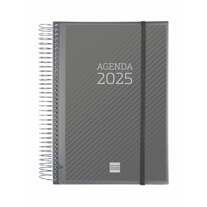 Agenda Finocam Gris A5 15,5 x 21,2 cm 2025 8