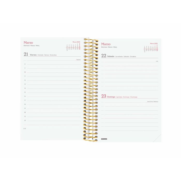 Agenda Finocam DESIGN COLLECTION 11,7 x 18,1 cm 2025 Floral 2