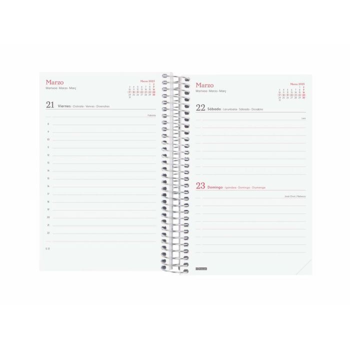 Agenda Finocam DESIGN COLLECTION 11,7 x 18,1 cm 2025 Floral 2