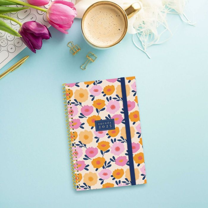 Agenda Finocam DESIGN COLLECTION 11,7 x 18,1 cm 2025 Floral 5