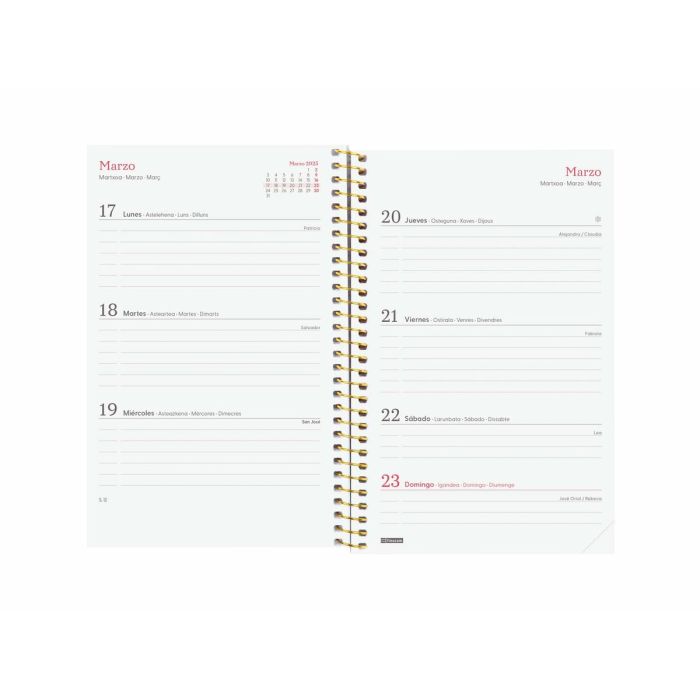 Agenda Finocam DESIGN COLLECTION 11,7 x 18,1 cm 2025 Floral 2