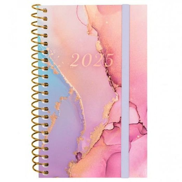 Finocam Agenda Anual Design Collection Espiral E3-79x127 mm Svh Goldy 2025