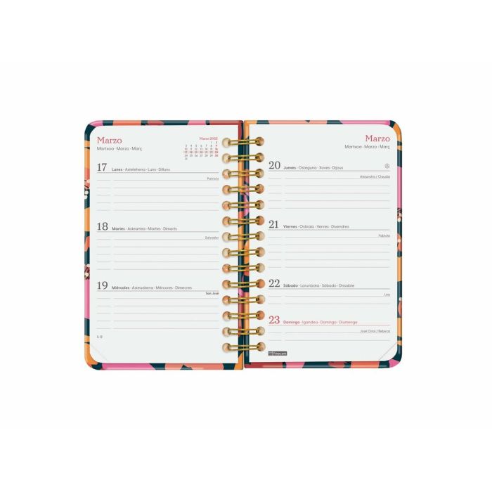 Agenda Finocam YOU 7,9 x 12,7 cm 2025 Floral 4