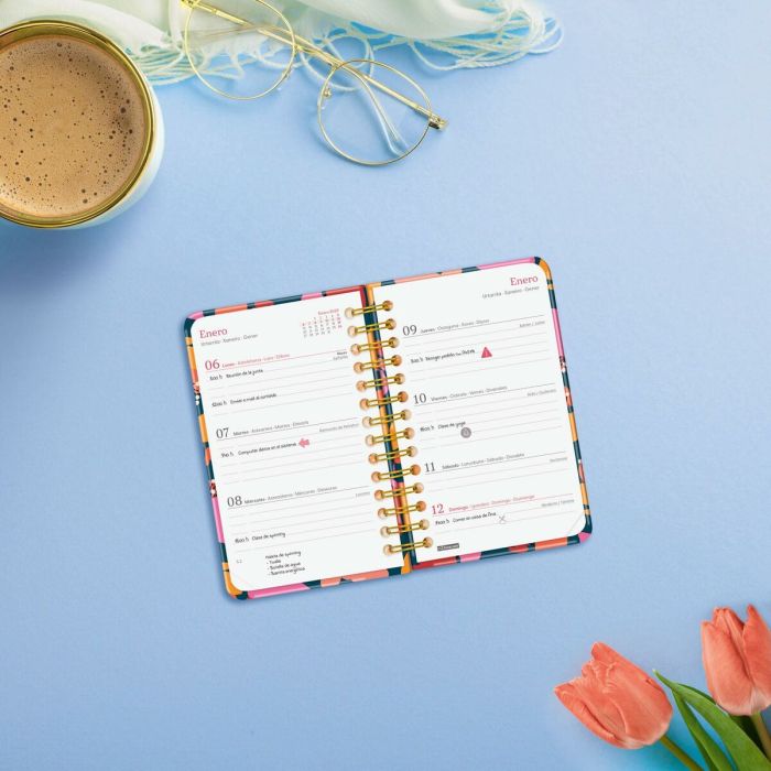 Agenda Finocam YOU 7,9 x 12,7 cm 2025 Floral 7