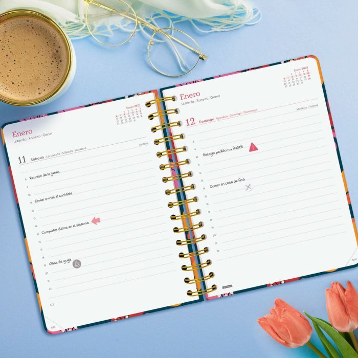 Agenda Finocam YOU A5 15,5 x 21,2 cm 2025 Floral 7