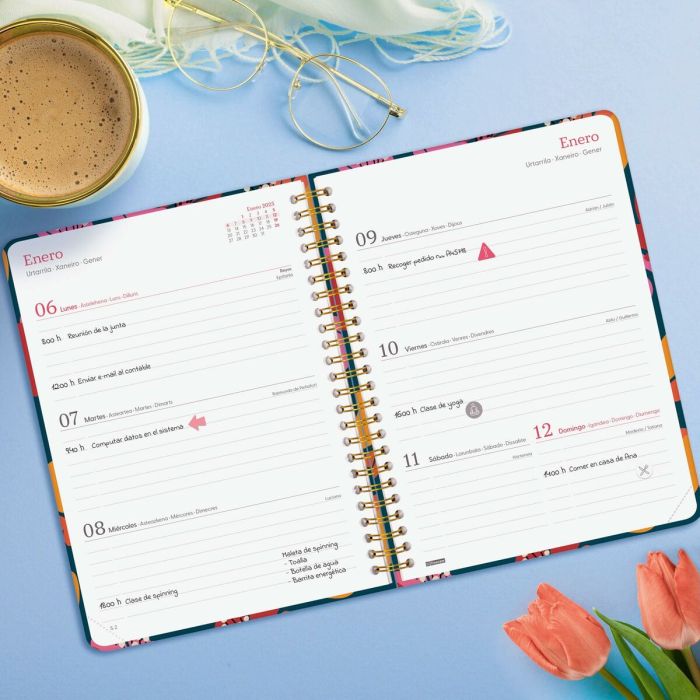 Agenda Finocam YOU A5 15,5 x 21,2 cm 2025 Floral 7