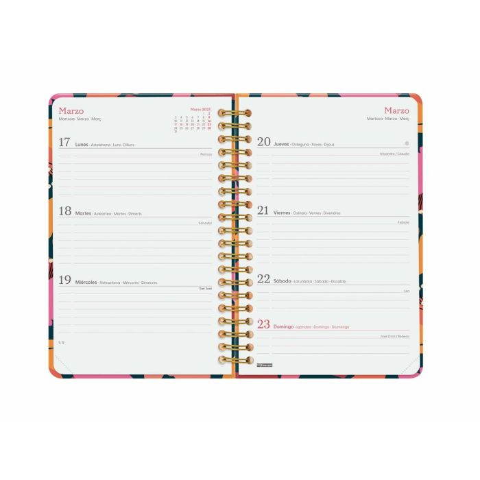 Agenda Finocam YOU 11,7 x 18,1 cm 2025 Floral 4