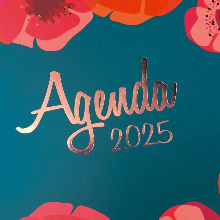 Agenda Finocam Talkual Cuarto 15,5 x 21,7 cm 2025 Flores 4